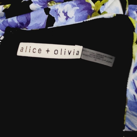 Unworn Alice + Olivia Delora Floral Jersey Midi Dress - Picture 9 of 10